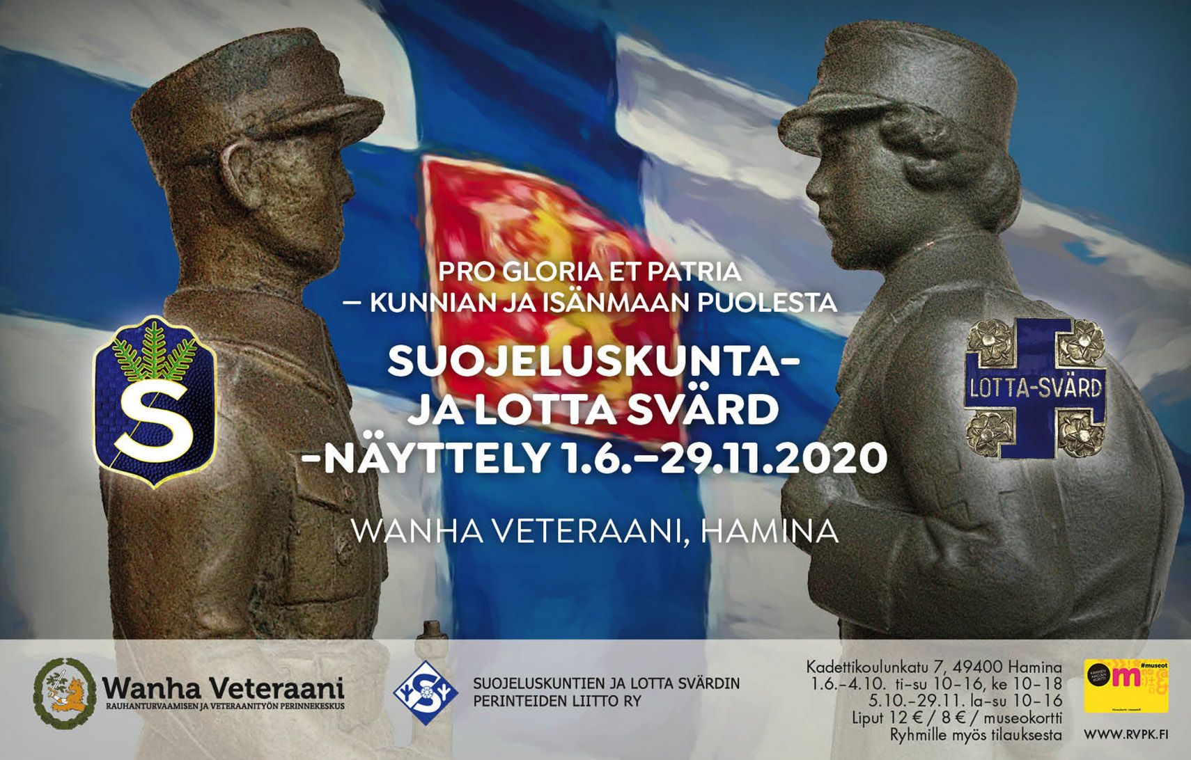Suojeluskunta- ja Lotta Svärd -näyttely sekä rauhanturvaamisen perusnäyttely auki 1. kesäkuuta alkaen