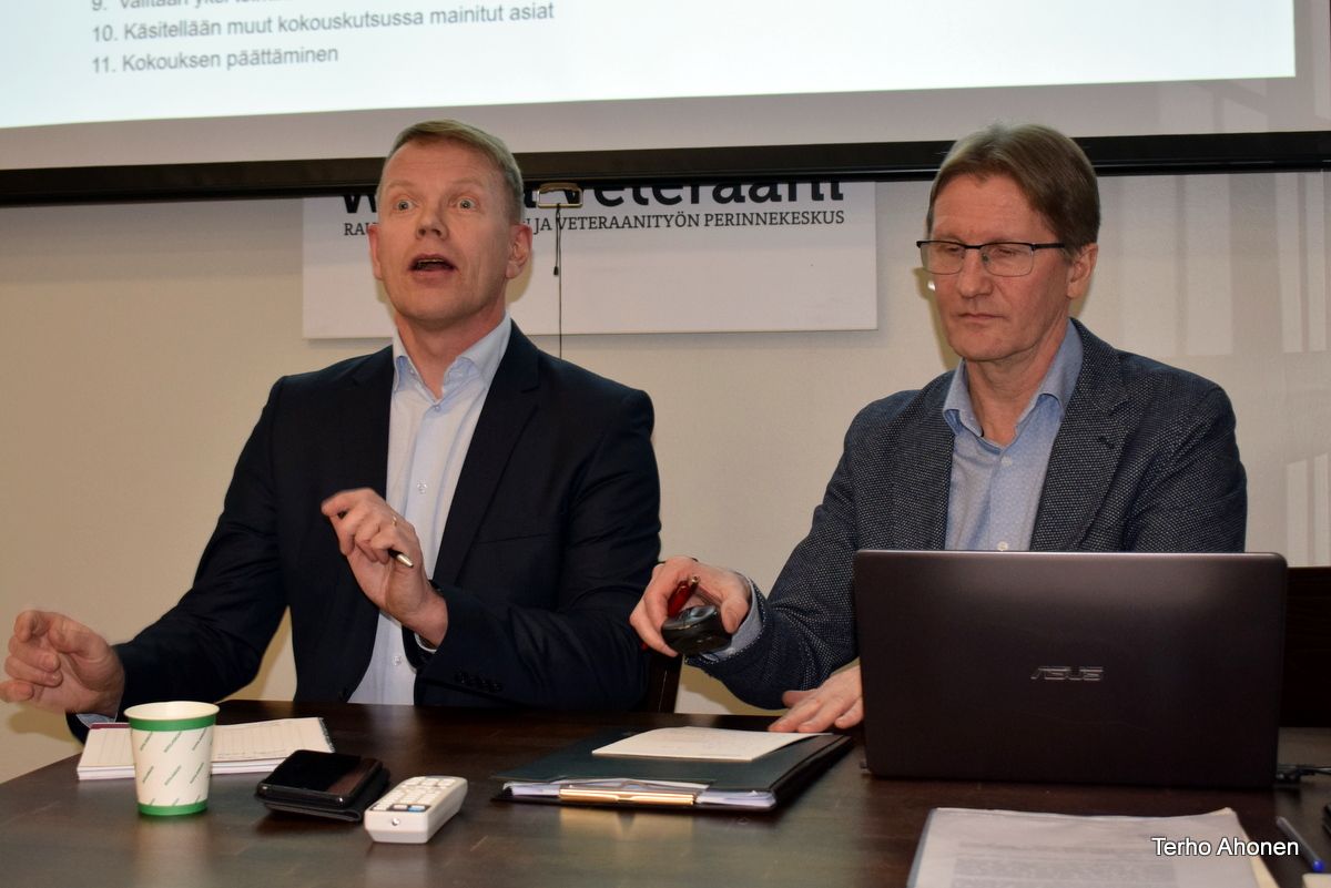 Wanhan Veteraanin taustayhdistys vuosikokouksessa