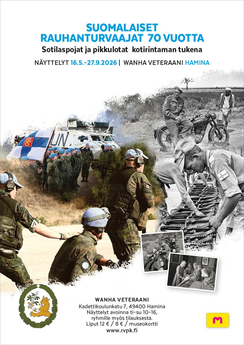Haminan museokadun ja Wanhan Veteraanin kauden avajaiset la 16.5.2026, Sotilaspoika- ja pikkulotta -seminaari RUK:n Maneesissa klo 14.