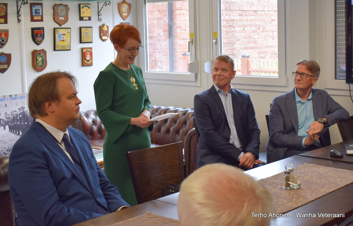 Tukikohdan avajaiset, puheet Titta Erkkilä