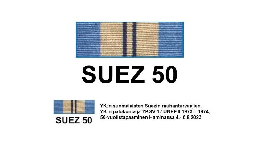 SUEZ 50 -tapahtumalogo